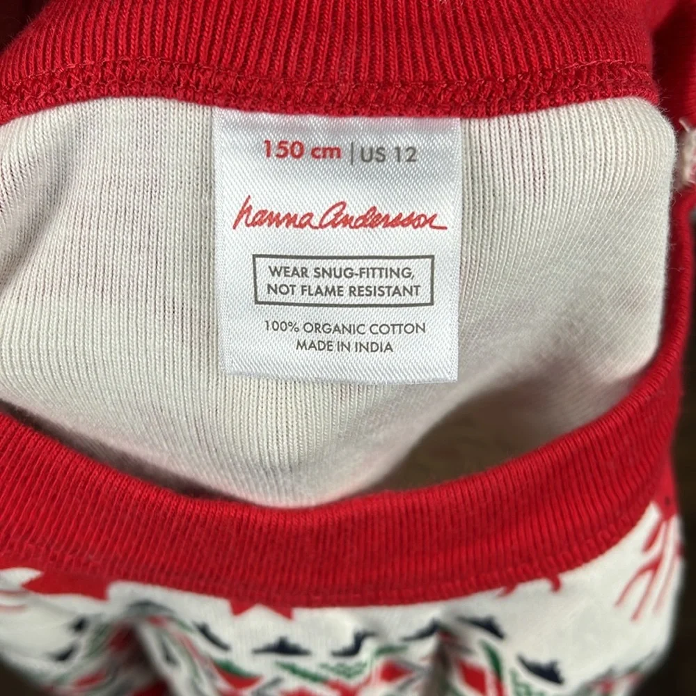 Hanna‎ Andersson Dear Deer Long John Pajama Set.